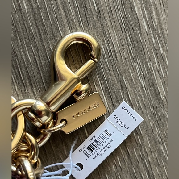 NWT Coach Mini Klare Blocked Floral Print Bag Charm - Picture 4 of 8